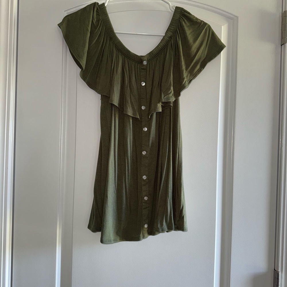Eye Candy Olive Blouse